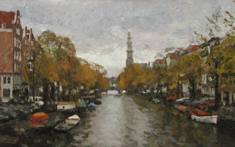 unknow artist Prinsengracht canal china oil painting image